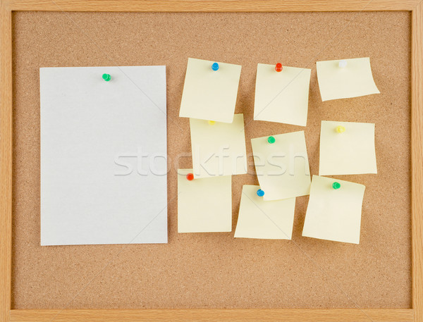 notes on corkboard Stock photo © clearviewstock