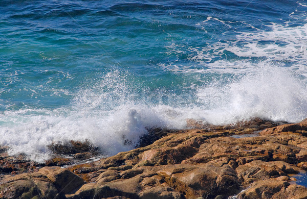 waves crashing onto rocks Stock photo © clearviewstock