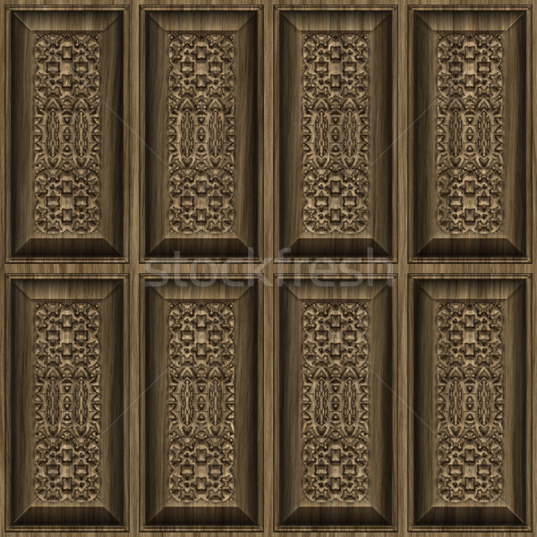 carved wood panels Stock photo © clearviewstock