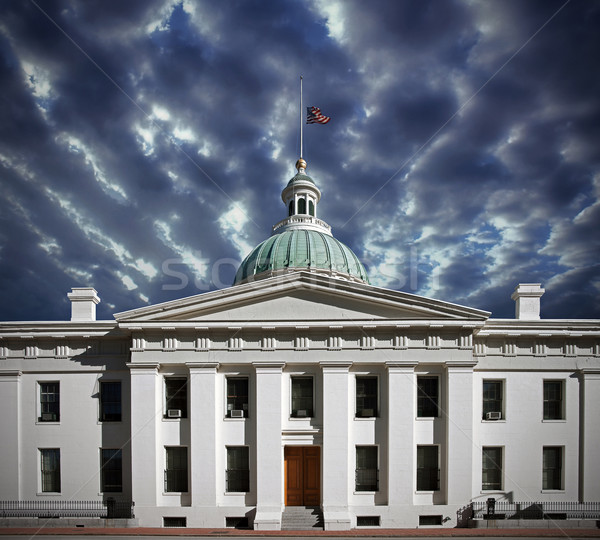 Zászló fél bíróság repülés szent építészet Stock fotó © clearviewstock