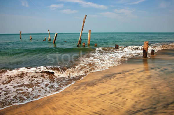 Stock foto: Alten · Meer · stehen · Natur · Sommer · Ozean