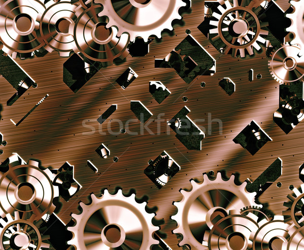 Steampunk dişliler örnek saat sanayi Stok fotoğraf © clearviewstock