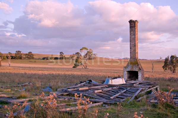 Old ruins of a farmhouse symbolising at the end of the day Stock photo © clearviewstock