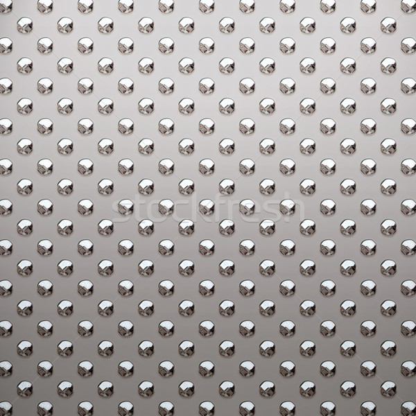 silver studded metal plate Stock photo © clearviewstock