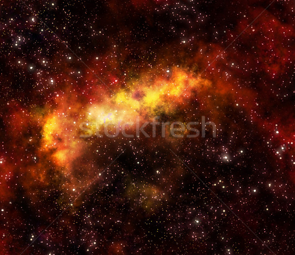 Stock photo: nebula gas cloud in outer space