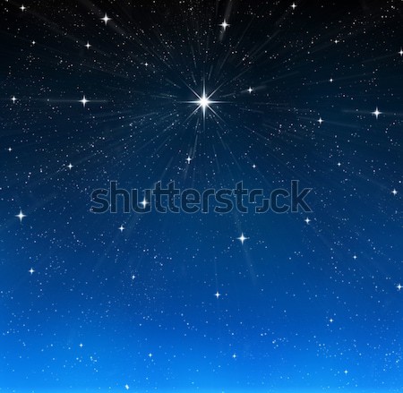 Luminos stea afara proiect câmp Imagine de stoc © clearviewstock