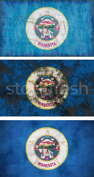 Zászló Minnesota nagyszerű kép háttér koszos Stock fotó © clearviewstock