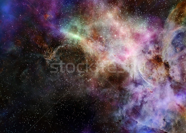 Przestrzeń kosmiczna Chmura mgławica gwiazdki głęboko gazu Zdjęcia stock © clearviewstock