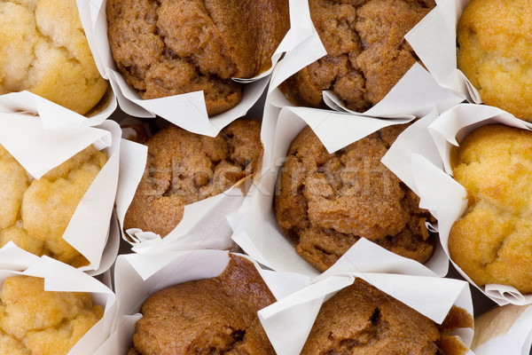 Stockfoto: Vers · klein · muffin · gebak · heerlijk · gemengd
