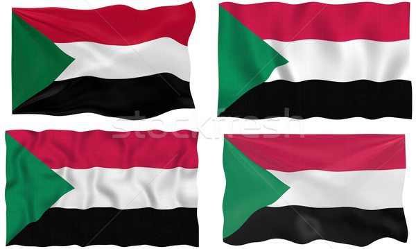 Bandiera Sudan immagine Foto d'archivio © clearviewstock