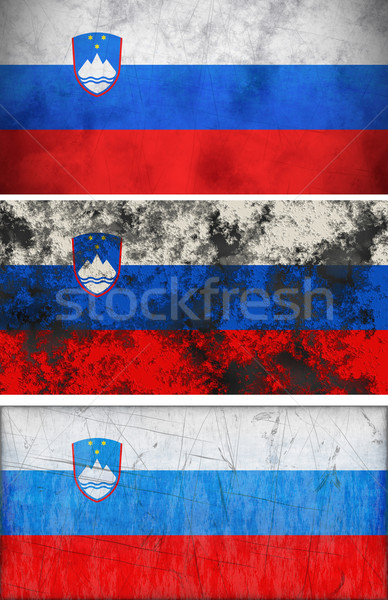 Zászló Szlovénia nagyszerű kép Stock fotó © clearviewstock