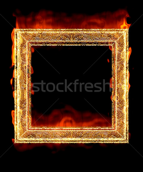 red hot fire frame Stock photo © clearviewstock