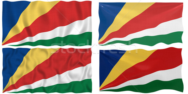 Vlag Seychellen groot afbeelding Stockfoto © clearviewstock