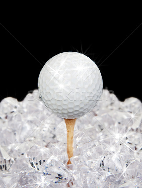 golf ball on tee in diamonds Stock photo © clearviewstock