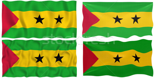 Flag of Sao Tome and Principe Stock photo © clearviewstock