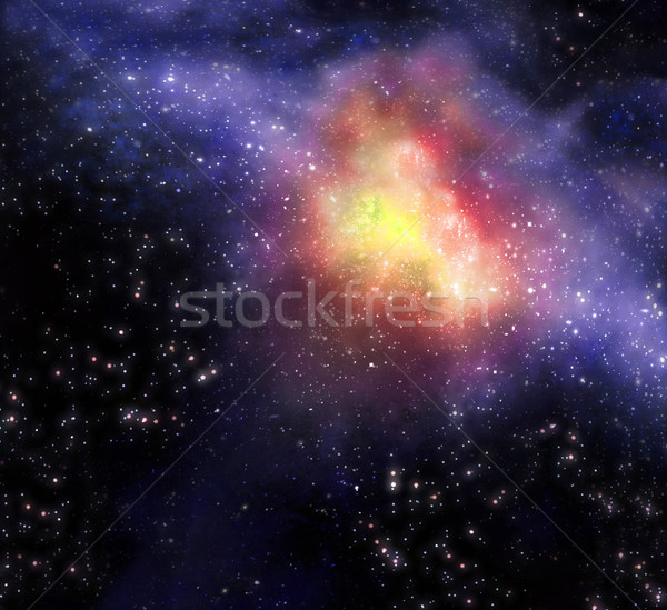 Csillagos mély világűr csillagok háttér mező Stock fotó © clearviewstock