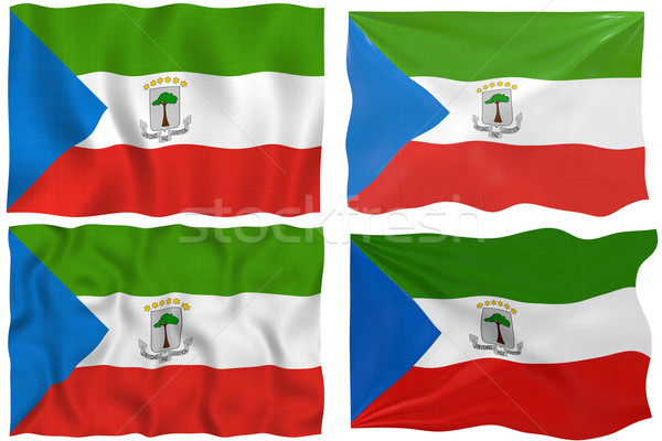 Flag of Equatorial Guinea Stock photo © clearviewstock
