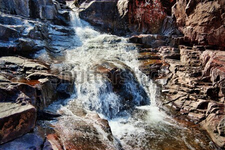 Waterval Missouri water Blauw voorjaar Stockfoto © clearviewstock