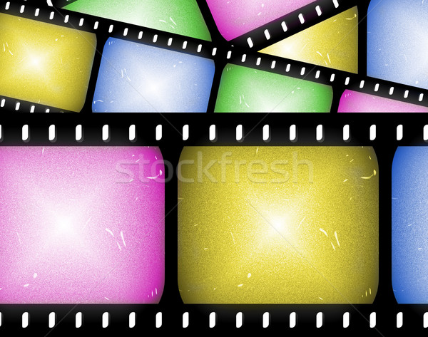 аннотация Диафильм фильма кадры кинопленка фильма Сток-фото © clearviewstock