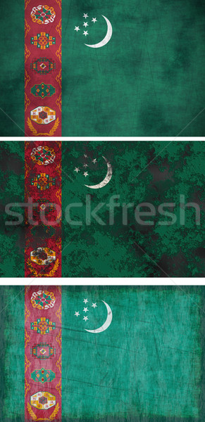 Bayrak Türkmenistan muhteşem görüntü Stok fotoğraf © clearviewstock