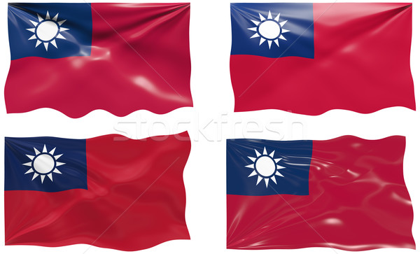 Stockfoto: Vlag · Taiwan · groot · afbeelding