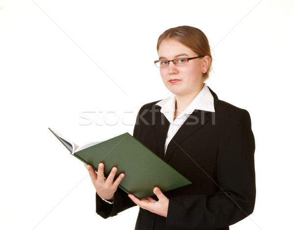 young business woman with ledger Stock photo © clearviewstock