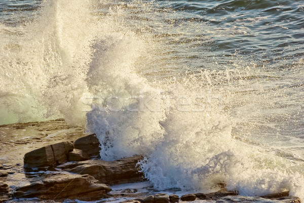 crashing waves on rocks Stock photo © clearviewstock
