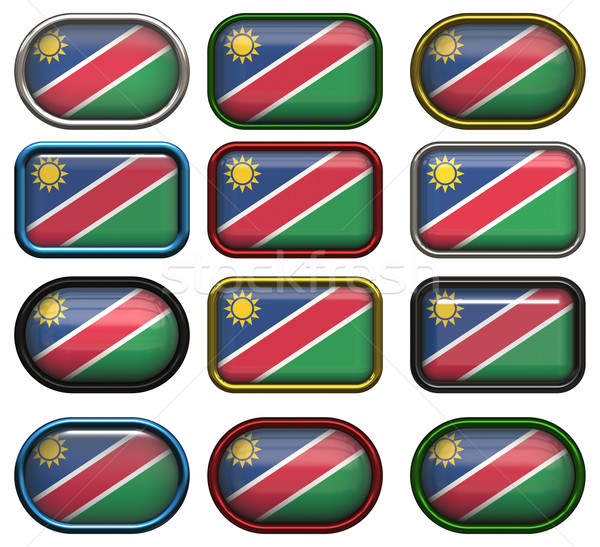 twelve buttons of the flag of nambia Stock photo © clearviewstock
