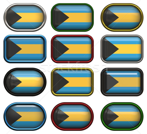 twelve buttons of the  Flag of Bahamas Stock photo © clearviewstock