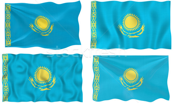 Flag of Kazakhstan Stock photo © clearviewstock