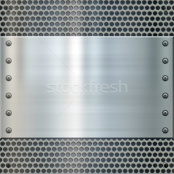 Błyszczący tekstury metalu metal tablicy Zdjęcia stock © clearviewstock