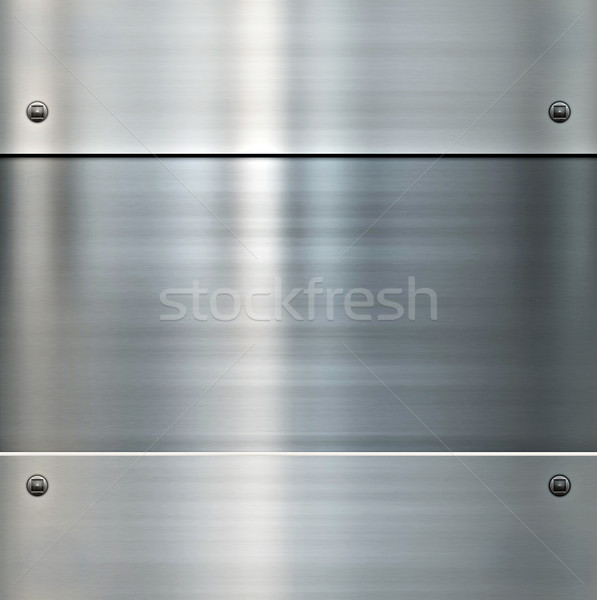 shiny brushed metal background Stock photo © clearviewstock