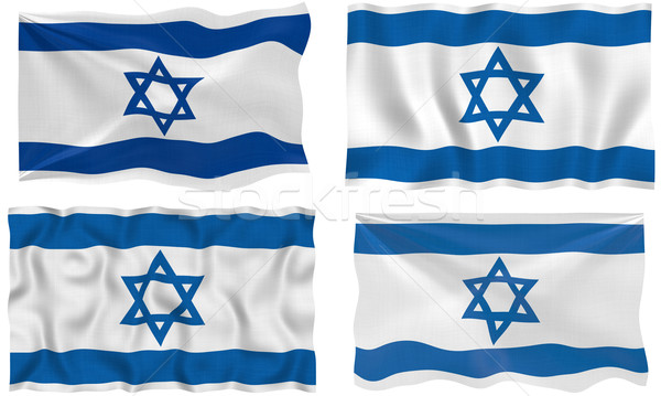 Bayrak İsrail muhteşem görüntü Stok fotoğraf © clearviewstock