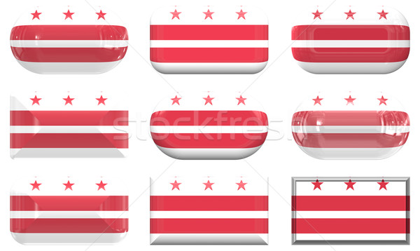 Noua sticlă butoane pavilion Washington DC Imagine de stoc © clearviewstock