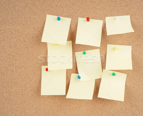 notes on corkboard Stock photo © clearviewstock