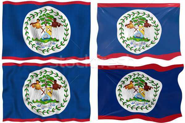 Vlag Belize groot afbeelding witte vier Stockfoto © clearviewstock