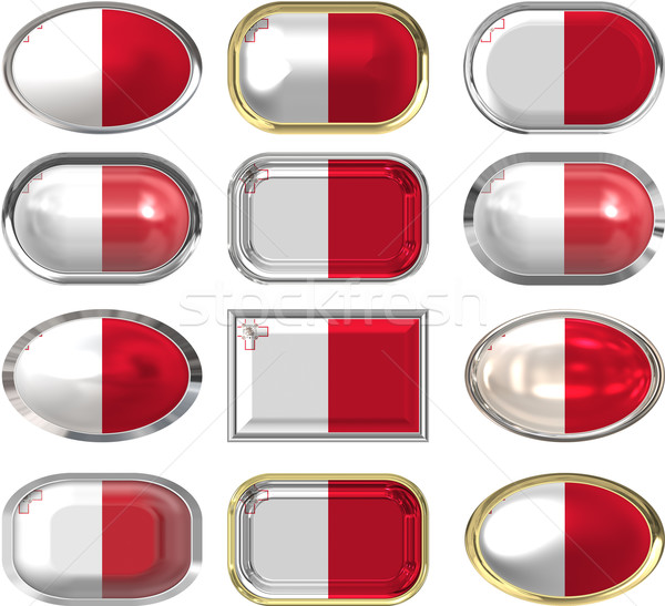 Doce botones bandera Malta Foto stock © clearviewstock