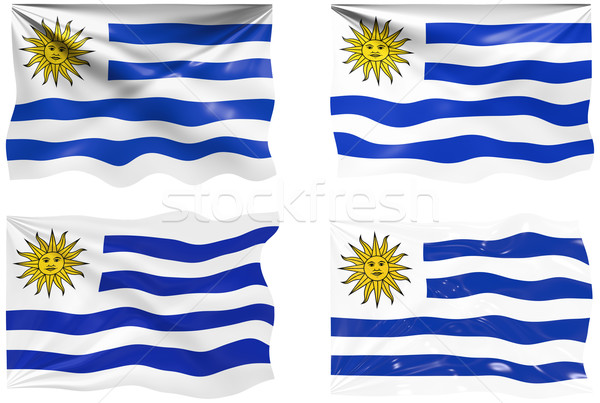 Bayrak Uruguay muhteşem görüntü Stok fotoğraf © clearviewstock