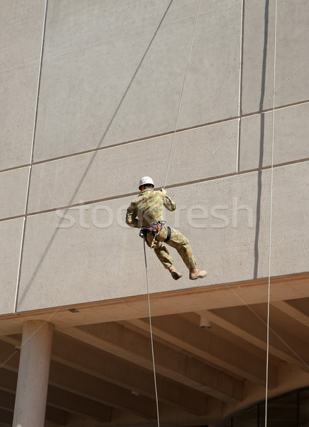 abseiling down the wall Stock photo © clearviewstock