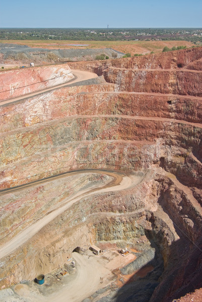 Profonde mine trou Rock couches [[stock_photo]] © clearviewstock