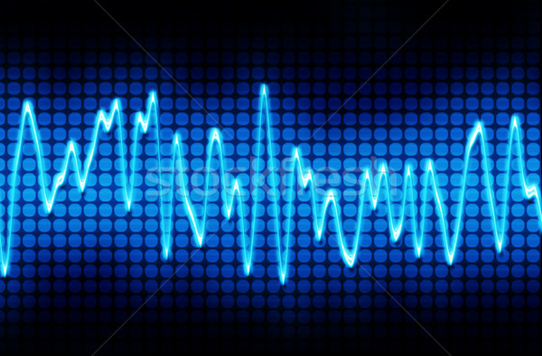 blue electronic sine sound wave Stock photo © clearviewstock