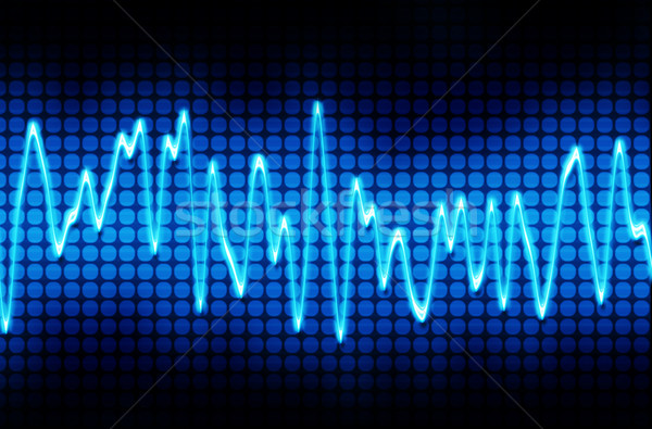 blue electronic sine sound wave Stock photo © clearviewstock