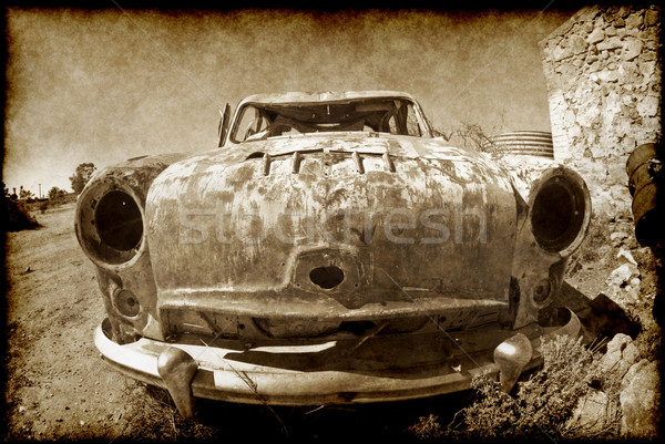 Carro velho deserto longe quente australiano carro Foto stock © clearviewstock