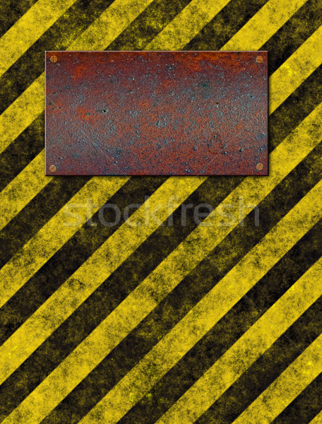 warning sign plaque Stock photo © clearviewstock