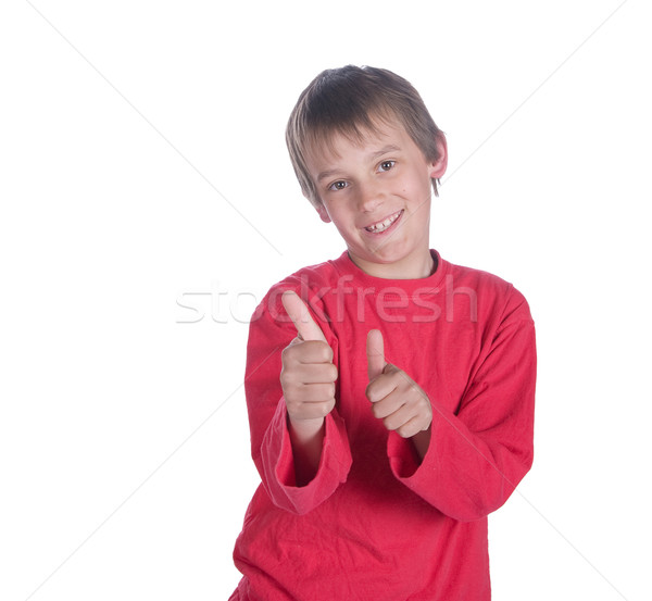 boy thumbs up Stock photo © clearviewstock