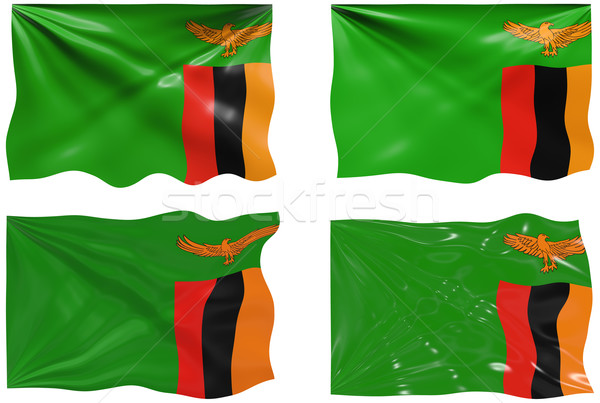 флаг Замбия изображение Сток-фото © clearviewstock