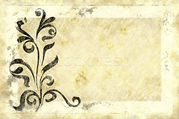 Vecchio floreale design immagine grunge carta Foto d'archivio © clearviewstock