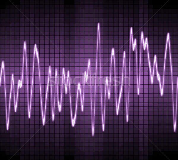 Elektronicznej fala dźwiękowa obraz dźwięku audio Zdjęcia stock © clearviewstock