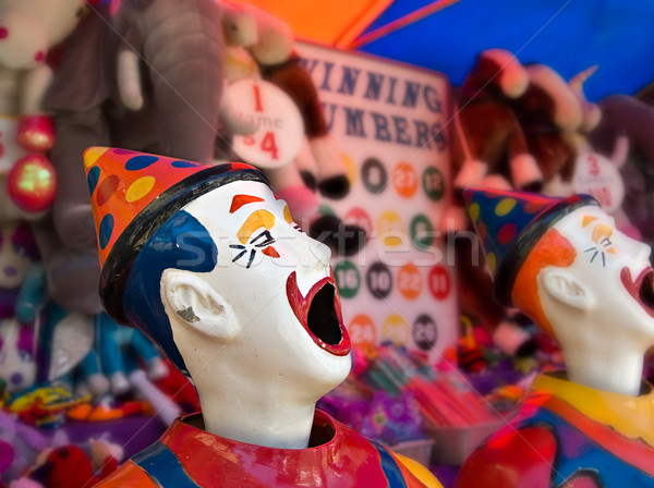 Stock photo: clowns at the funfair