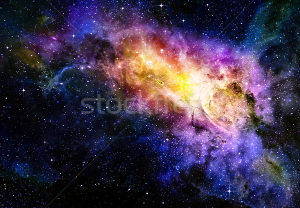 Profundo espacio exterior galaxia estrellas nebulosa Foto stock © clearviewstock